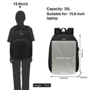 YIORMIOR Mochila para Portátil de 15.6 Pulgadas, con Puerto USB, Unisex, para Universidad y Trabajo