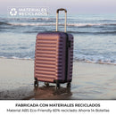 NUMADA Maleta de Cabina Upfly, ABS Rígida Ligera, 53x33.5x22 cm, con Cierre de Combinación y 4 Ruedas Dobles 360°, Burdeos
