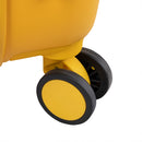 Maleta de Cabina ABS Semirrígida, 57x37x23 cm, con 4 Ruedas Dobles 360º y Candado TSA, Amarilla