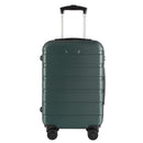 T-LOVENDO.ES Maleta de Cabina 55x40x20 cm, ABS Ligero Semirrígido, con 4 Ruedas Giratorias 360° y Candado, Verde Oscuro