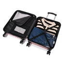 RAYKONG Maleta de Cabina ABS 55x40x20cm, Ligera, 20 Pulgadas, Rosa Dorada