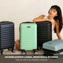 NUMADA Upfly Maleta de Cabina Underseat 40x25x20 cm (20L), ABS, con Ruedas Desmontables, Ideal para Ryanair, Azul Marino