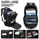 Mochila Antirrobo para Portátil de 17.3 Pulgadas, Impermeable, con Puerto USB, para Hombre, Negro