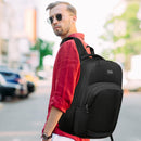 YIORMIOR Mochila para Portátil de 15.6 Pulgadas, con Puerto USB, Unisex, para Universidad y Trabajo