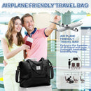 SEAFEW Bolsa de Viaje para Ryanair, 40x20x25 cm, Impermeable, Negro