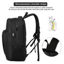 YIORMIOR Mochila para Portátil de 15.6 Pulgadas, con Puerto USB, Unisex, para Universidad y Trabajo