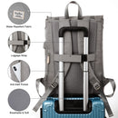 YAMTION Mochila para Portátil de 17", con Puerto USB, Unisex, para Universidad, Gris