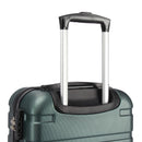 T-LOVENDO.ES Maleta de Cabina 55x40x20 cm, ABS Ligero Semirrígido, con 4 Ruedas Giratorias 360° y Candado, Verde Oscuro