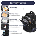 Amythe Mochila Escolar Grande, Versátil, Unisex, para Adolescentes y Jóvenes, Negro