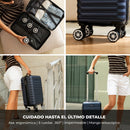 NUMADA Upfly Maleta de Cabina Underseat 40x25x20 cm (20L), ABS, con Ruedas Desmontables, Ideal para Ryanair, Azul Marino