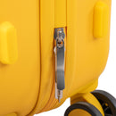 Maleta de Cabina ABS Semirrígida, 57x37x23 cm, con 4 Ruedas Dobles 360º y Candado TSA, Amarilla