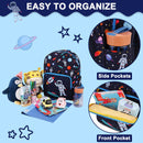 RAVUO Mochila Escolar para Niños de 4-6 Años, Impermeable, con Correa de Pecho, Diseño Astronauta