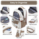 Amythe Mochila Escolar Casual de Viaje, 21L, para Adolescentes y Jóvenes, Marrón