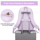 Tanou Mochila Escolar para Niñas de 8-12 Años, 20L, Kawaii, Impermeable, Morado