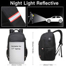 Mochila Antirrobo para Portátil de 17.3 Pulgadas, Impermeable, con Puerto USB, para Hombre, Negro