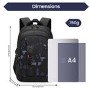 Amythe Mochila Escolar Grande, Versátil, Unisex, para Adolescentes y Jóvenes, Negro