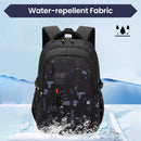 Amythe Mochila Escolar Grande, Versátil, Unisex, para Adolescentes y Jóvenes, Negro
