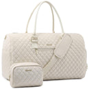 LOVEVOOK Bolsa de Viaje para Mujer, Grande, Impermeable, con Compartimento para Zapatos, Beige