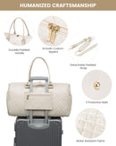 LOVEVOOK Bolsa de Viaje para Mujer, Grande, Impermeable, con Compartimento para Zapatos, Beige