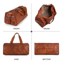 Berliner Bags Oslo Bolso de Viaje de Cuero, Vintage, Unisex, Marrón