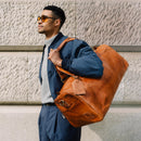 Berliner Bags Oslo Bolso de Viaje de Cuero, Vintage, Unisex, Marrón