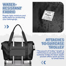 SEAFEW Bolsa de Viaje para Ryanair, 40x20x25 cm, Impermeable, Negro