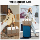 LOVEVOOK Bolsa de Viaje Grande para Mujer, Fin de Semana, 50x38x25 cm, Beige Caqui