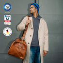 Berliner Bags Oslo Bolso de Viaje de Cuero, Vintage, Unisex, Marrón