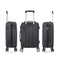 RAYKONG Maleta de Cabina ABS, 55x40x20 cm (40L), con 4 Ruedas Dobles 360°, Negra