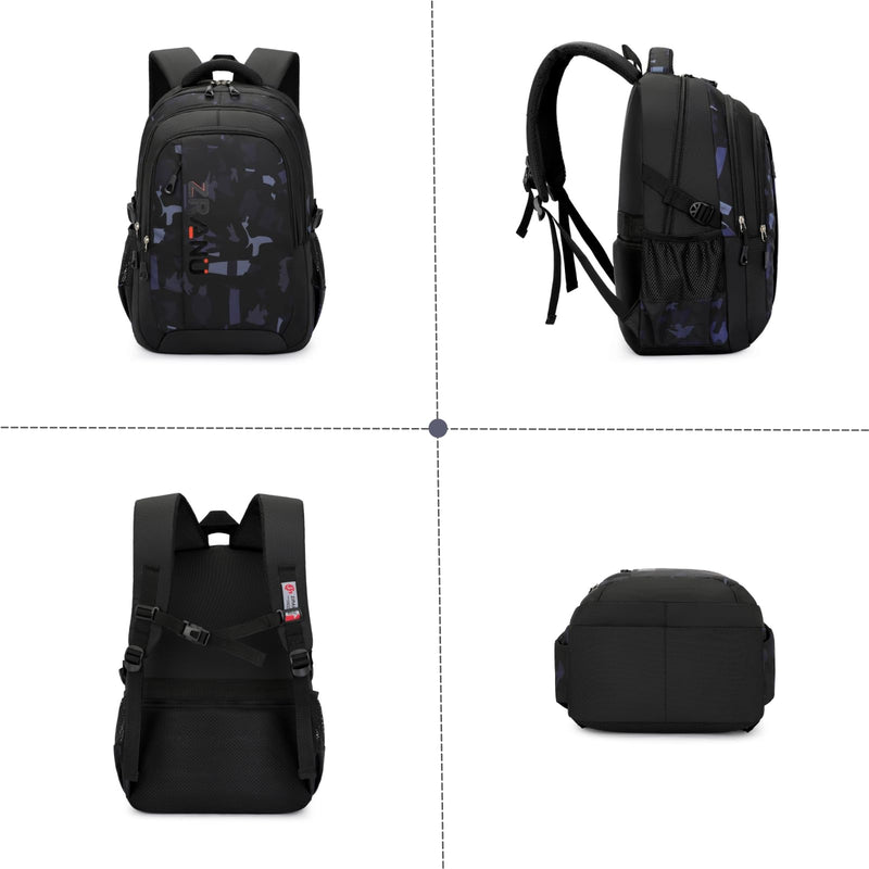 Amythe Mochila Escolar Grande, Versátil, Unisex, para Adolescentes y Jóvenes, Negro