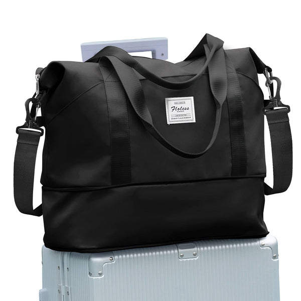 SEAFEW Bolsa de Viaje para Ryanair, 40x20x25 cm, Impermeable, Negro