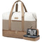 LOVEVOOK Bolsa de Viaje Grande para Mujer, Fin de Semana, 50x38x25 cm, Beige Caqui