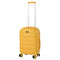 Maleta de Cabina ABS Semirrígida, 57x37x23 cm, con 4 Ruedas Dobles 360º y Candado TSA, Amarilla