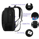 MATEIN Mochila para Portátil de 15.6 Pulgadas, Antirrobo, Impermeable, con Puerto USB, para Hombre, Negro
