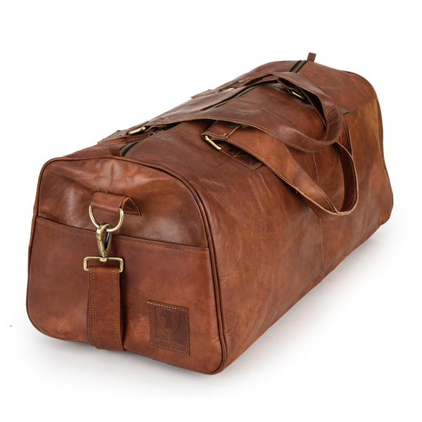 Berliner Bags Oslo Bolso de Viaje de Cuero, Vintage, Unisex, Marrón
