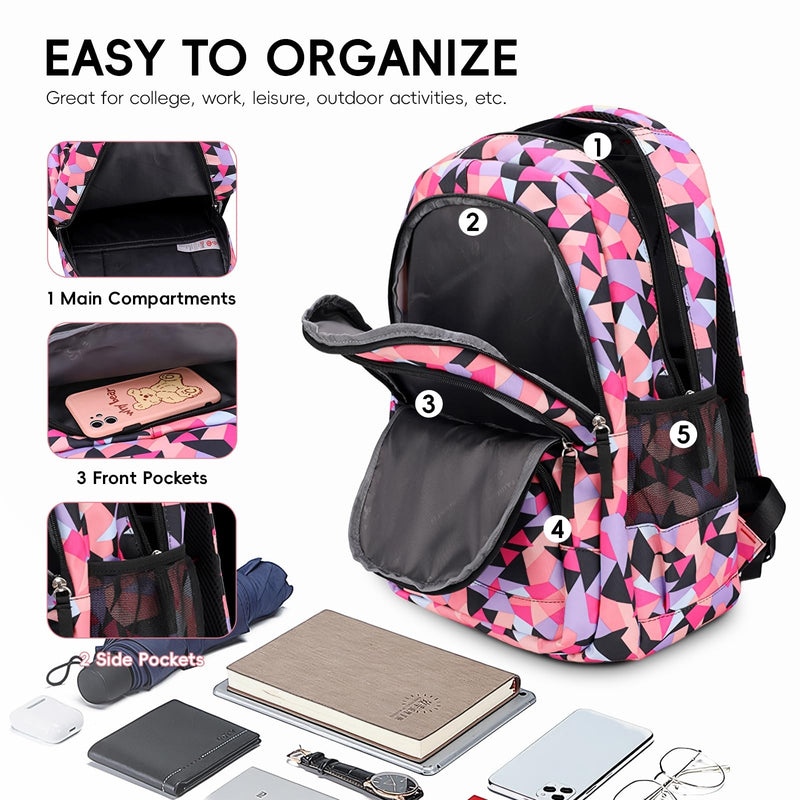 IvyH Mochila Escolar para Adolescentes (10-18 Años), Unisex, Tipo Casual para Colegio y Viaje