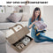 LOVEVOOK Bolsa de Viaje Grande para Mujer, Fin de Semana, 50x38x25 cm, Beige Caqui