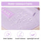 Tanou Mochila Escolar para Niñas de 8-12 Años, 20L, Kawaii, Impermeable, Morado
