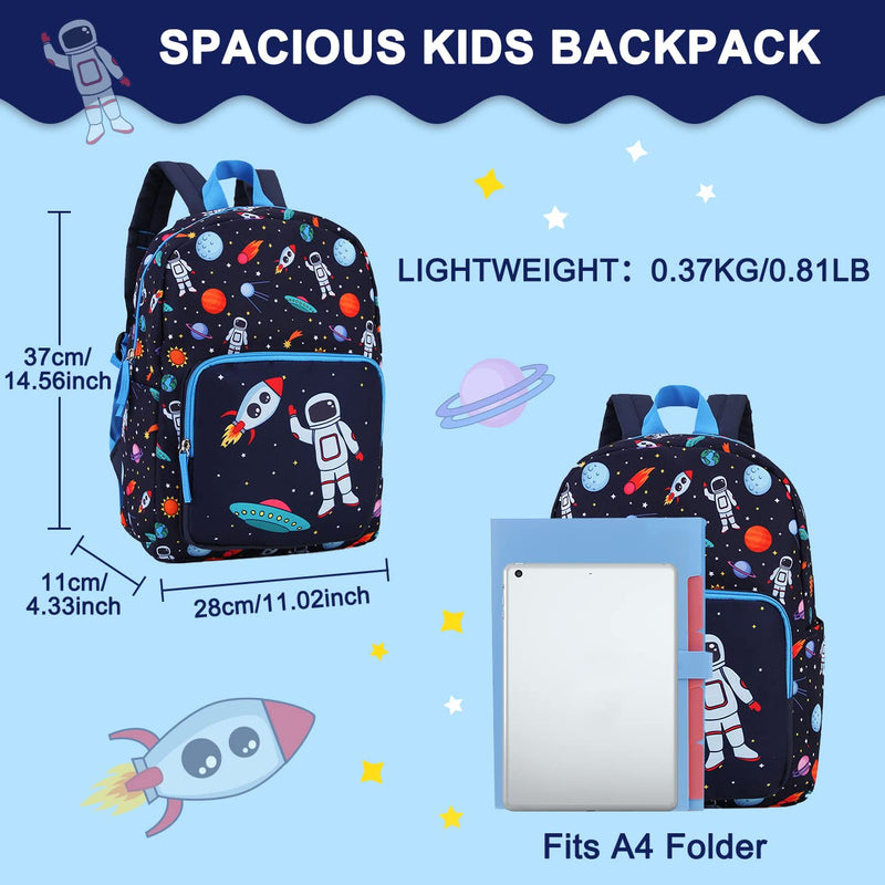 RAVUO Mochila Escolar para Niños de 4-6 Años, Impermeable, con Correa de Pecho, Diseño Astronauta