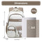 Amythe Mochila Escolar Casual de Viaje, 21L, para Adolescentes y Jóvenes, Marrón