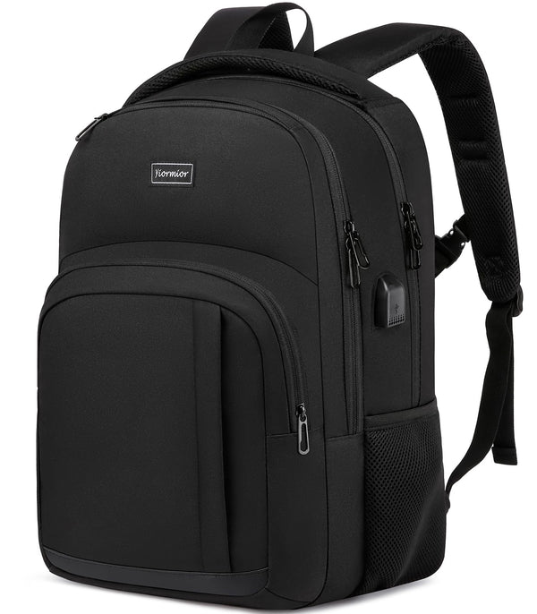 YIORMIOR Mochila para Portátil de 15.6 Pulgadas, con Puerto USB, Unisex, para Universidad y Trabajo