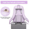 Tanou Mochila Escolar para Niñas de 8-12 Años, 20L, Kawaii, Impermeable, Morado