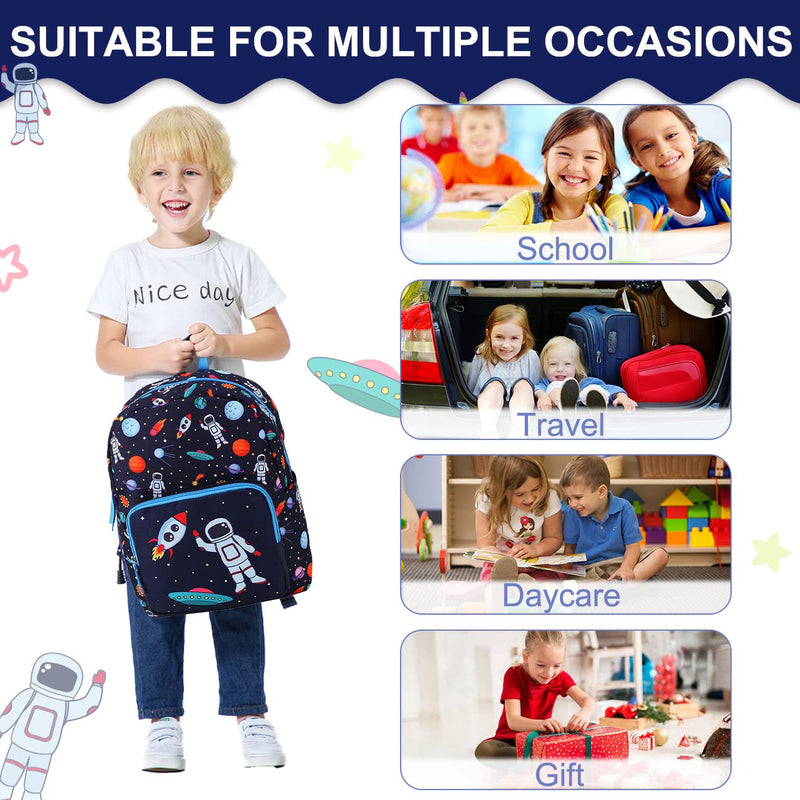 RAVUO Mochila Escolar para Niños de 4-6 Años, Impermeable, con Correa de Pecho, Diseño Astronauta