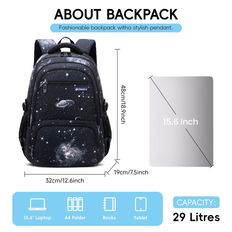 Amythe Mochila Escolar Grande para Niños y Adolescentes, Impermeable, Diseño Ergonómico, para 9-17 Años