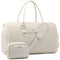 LOVEVOOK Bolsa de Viaje para Mujer, Grande, Impermeable, con Compartimento para Zapatos, Beige