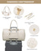 LOVEVOOK Bolsa de Viaje para Mujer, Grande, Impermeable, con Compartimento para Zapatos, Beige