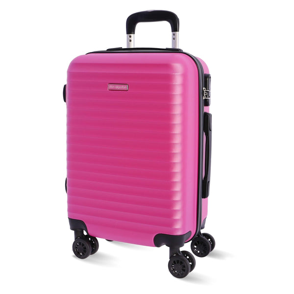 DON ALGODON Maleta de Cabina 55x40x20 cm, apta para Ryanair, con 4 Ruedas 360º y Candado, Rosa