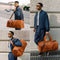 Berliner Bags Oslo Bolso de Viaje de Cuero, Vintage, Unisex, Marrón