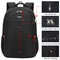 Mochila para portátil de 17.3 pulgadas, antirrobo, impermeable, con puerto USB, para viaje y trabajo, Negra