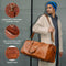 Berliner Bags Oslo Bolso de Viaje de Cuero, Vintage, Unisex, Marrón